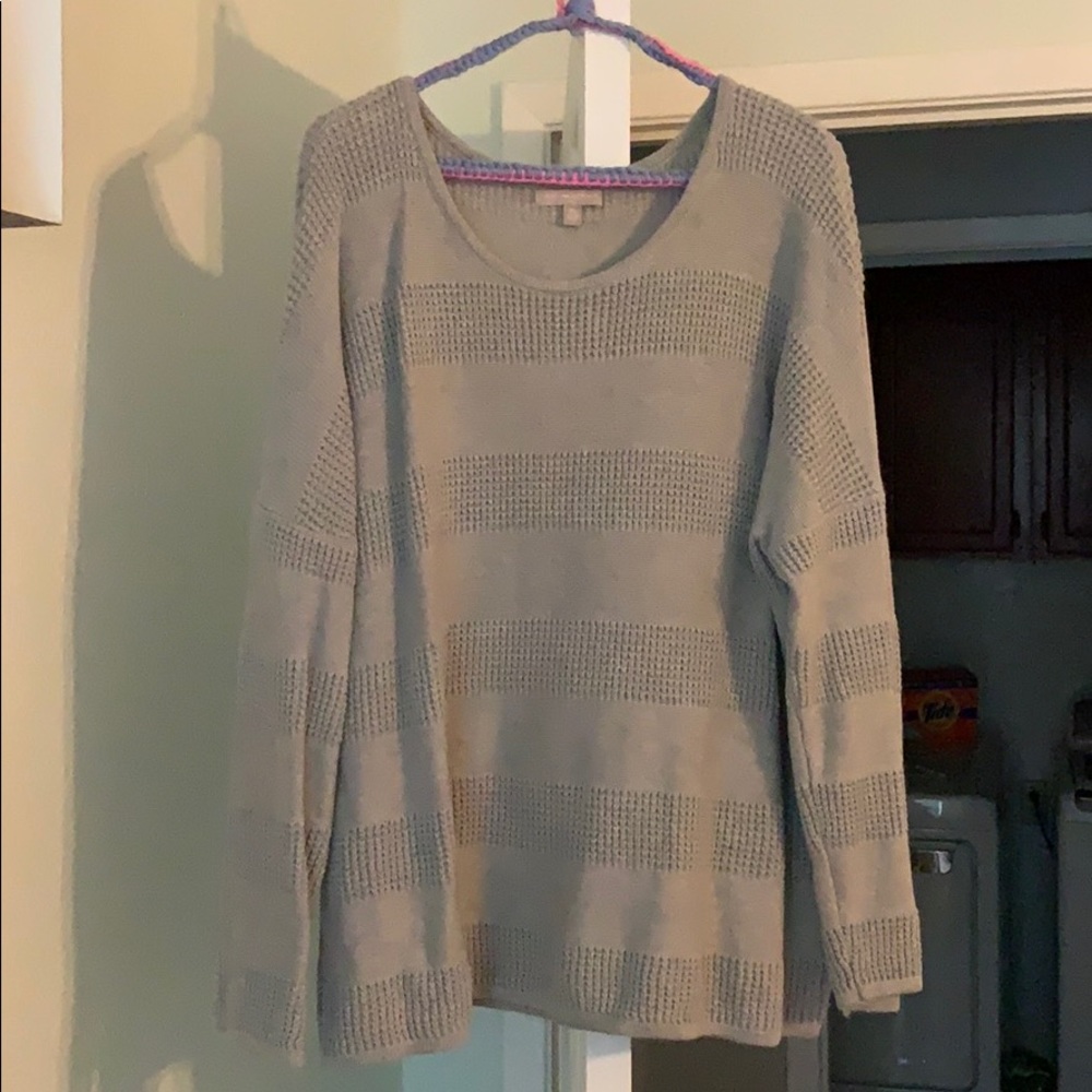 Banana Republic gray boxy sweater